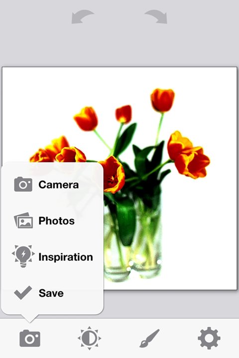 photoViva app draw on pictures photo menu